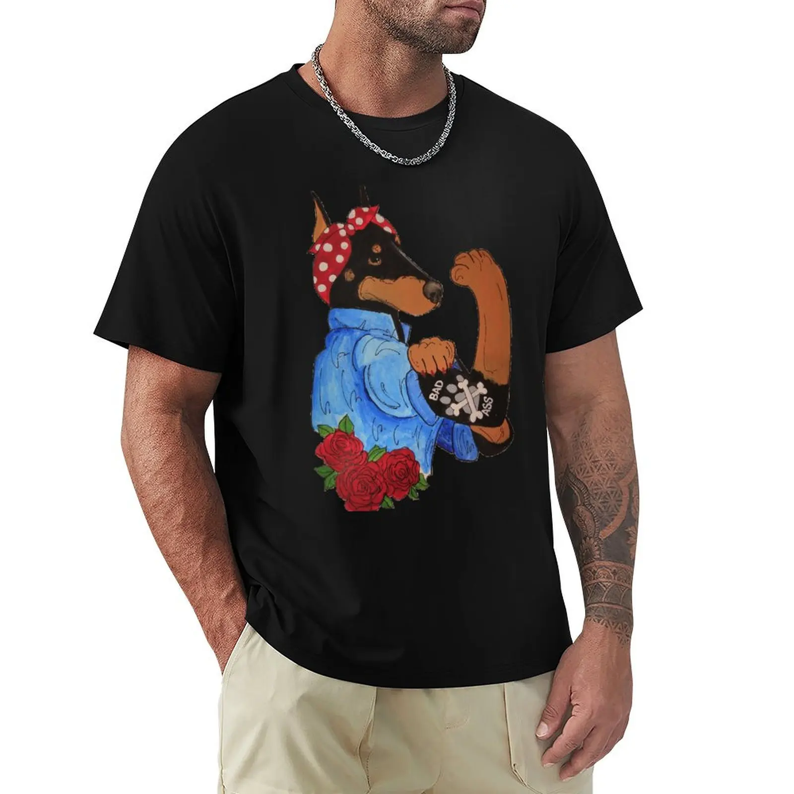 Dobe the Riveter T-Shirt quick drying heavyweights customs design your own mens graphic t-shirts