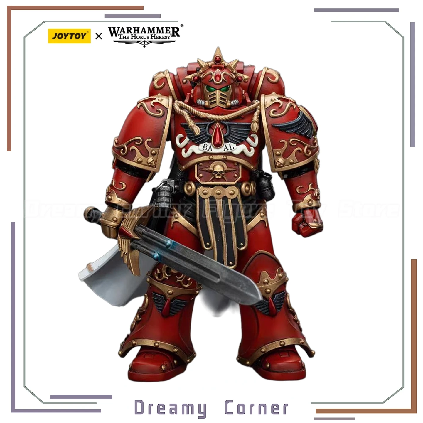 

【In Stock】JOYTOY Warhammer 40K Blood Angels Legion Praetor with Paragon Blade 1/18 Action Figures Toys