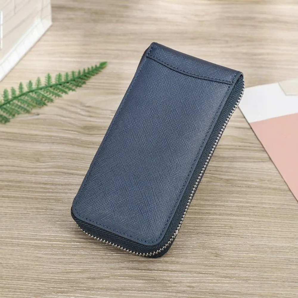 Organizer Handmade Leather Watch Box With Card Slot Vintage Watch Travel Case Multifunctional Single Slot Watch Case Gift Box