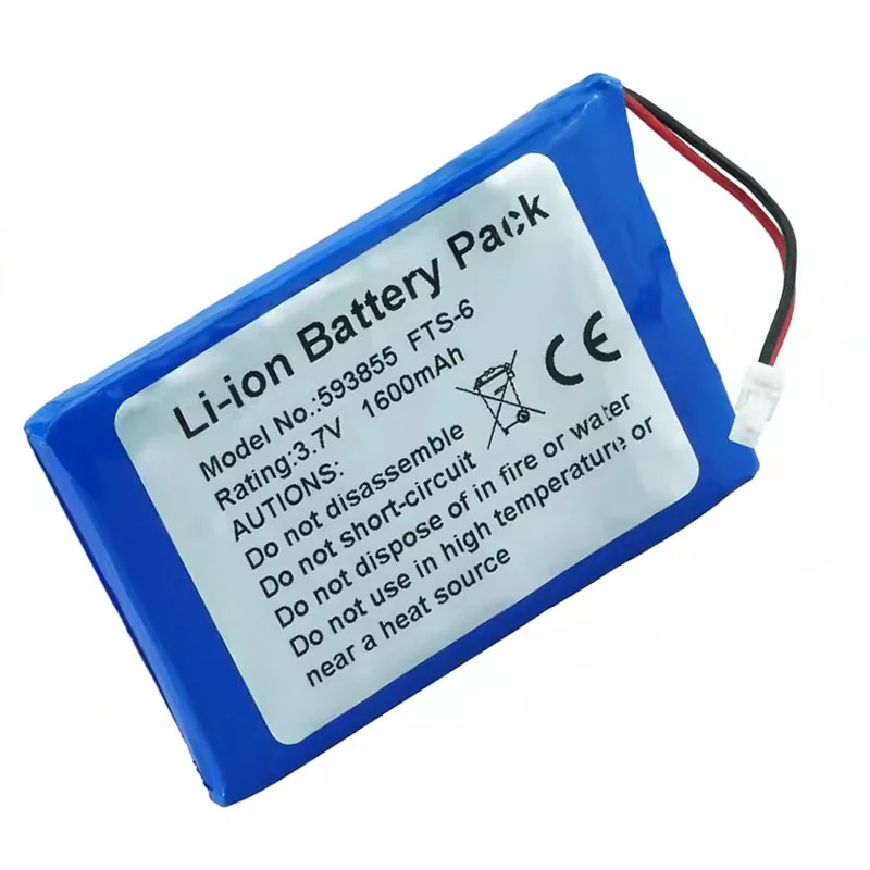 UGB New Battery For FTS-3 FTS-6 593855 1ICP6/39/55 medical battery 1600mAh 3.7V