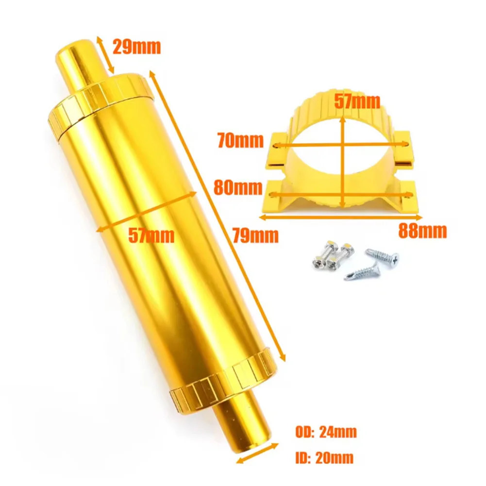 

6 шт. глушителей из нержавеющей стали, 24 мм внешний диаметр, для дизельного отопителя, с прямым потоком, золотистая отделка