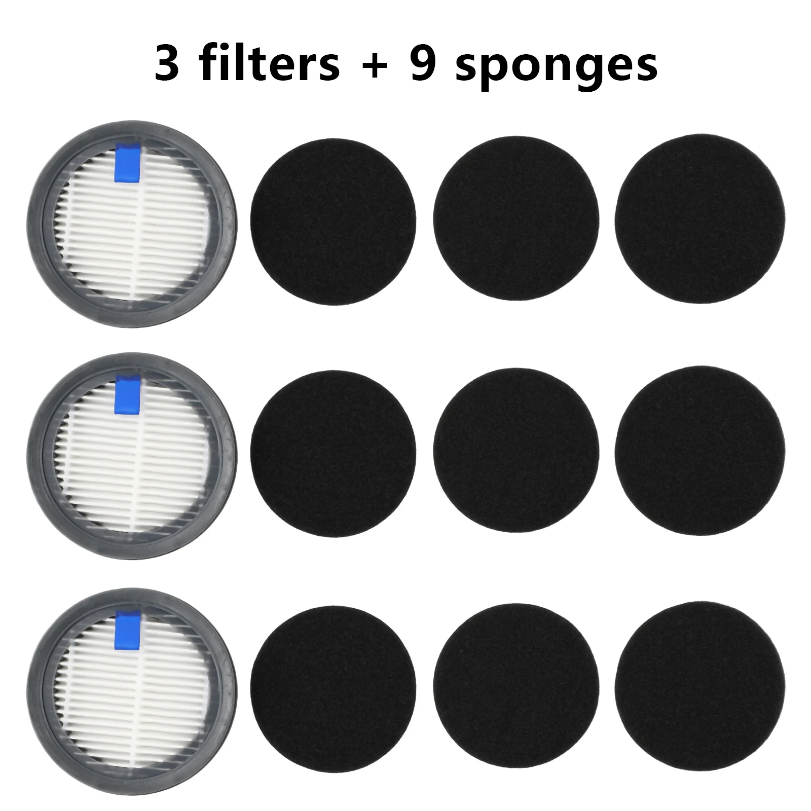 Keep Your Home Fresh and Allergen Free 3 Pack Filters and 9 Pack Sponge Filters for Afoddon A200ProA200  ORFELD