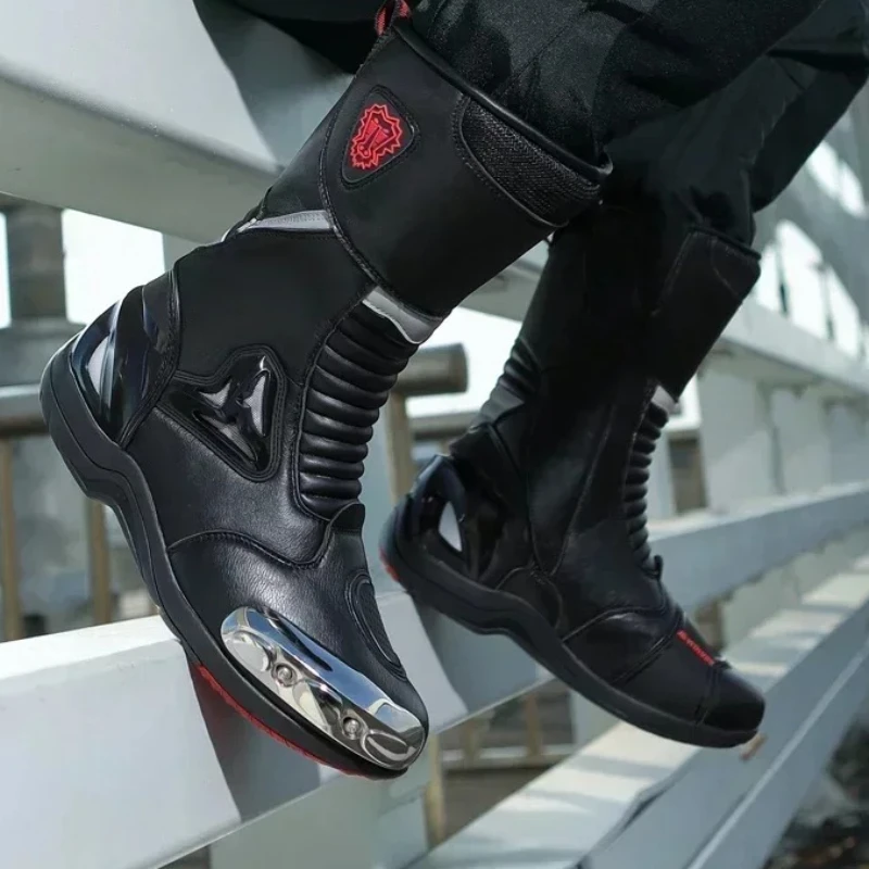 

Neutral and Wear-resistant Mid-top New All-season New Casual Protective Support Men's Motorcycle Riding Protective Boots