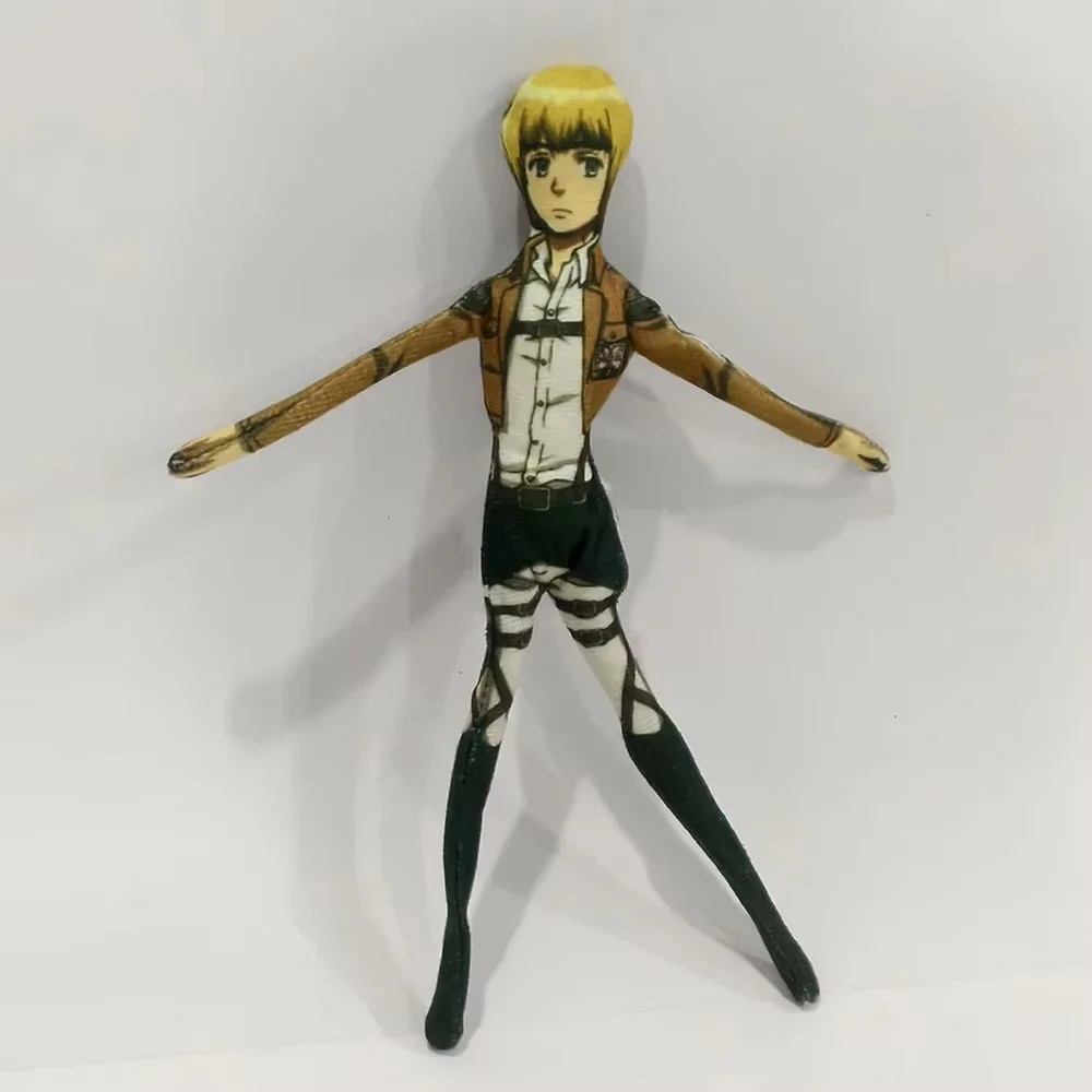 Muñeco de Peluche de Cosplay de Anime Ataque a los Titanes 2026: Rivaille Ackerman y Eren Jaeger con Esqueleto de Alambre Abstracto
