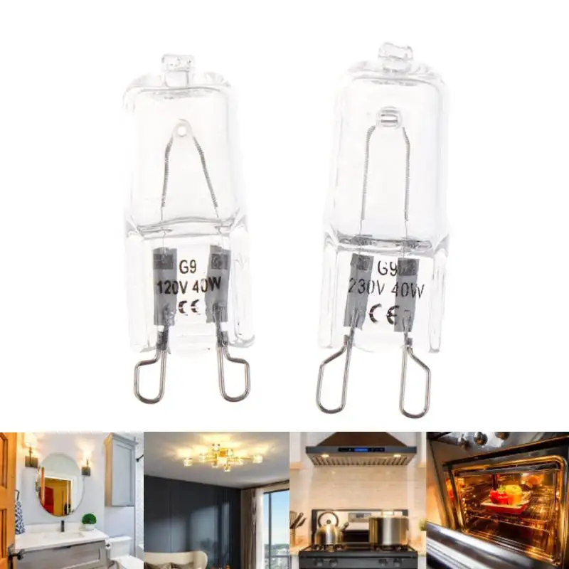 

Hot 40W G9 Oven Light High Temperature Resistant Halogen Bulb Lamp For Refrigerators Ovens Fans