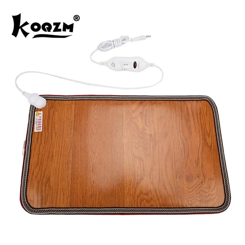 Leather Heating Foot Mat Warmer Electric Heating Pads 220V