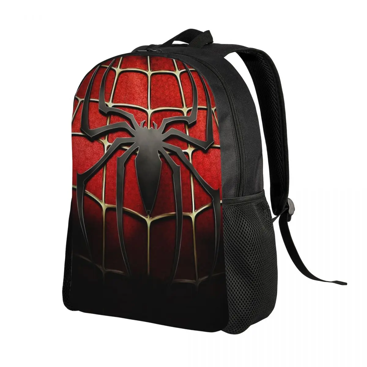 Custom 3D Printing Spider Red Web Backpack for Boys Girls School College Travel Bags Women Men Bookbag Fits 15 Inch Laptop