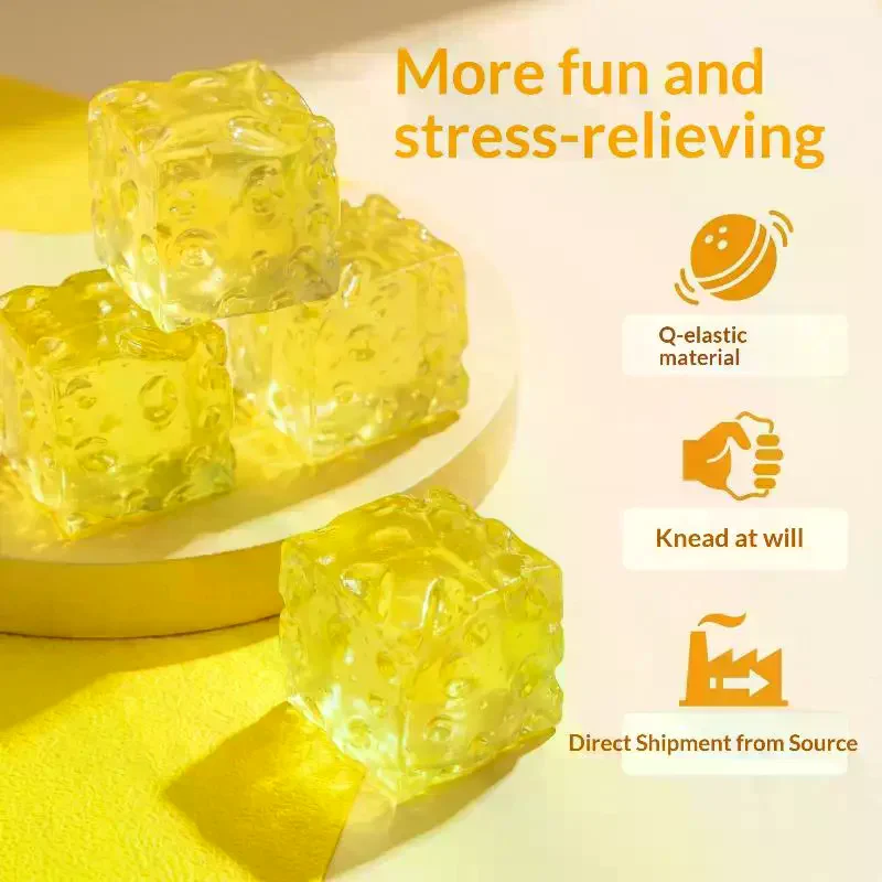 Honey Cheese Shaped Toy Silky Texture Slow Rising Perfect For Stress Relief