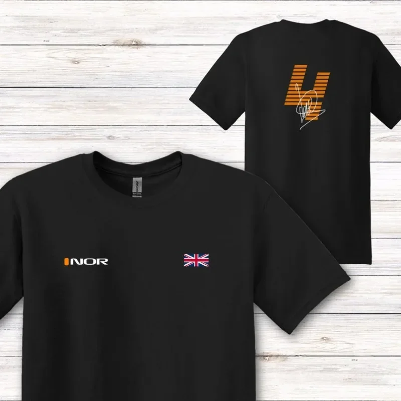 

Lando Norris Signature Series F1 T-Shirt, Front & Back - Exclusive British Racing Design,