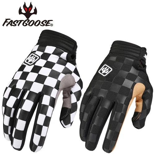 FASTGOOSE Retro Rider guantes de carreras de Motocross Moto BMX ATV MTB todoterreno motocicleta guantes para bicicleta de montaña guantes de competición de ciclismo