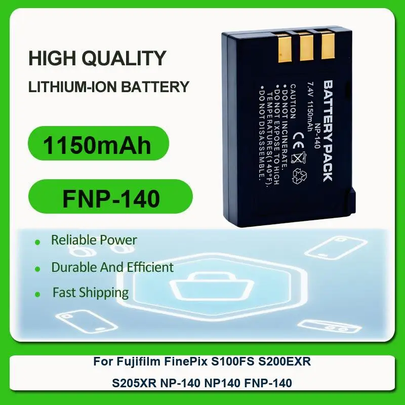 

Аккумулятор для Fujifilm FinePix S100FS S200EXR S205XR NP-140 NP140 FNP-140 S1 SL240 SL260 SL280 SL300 SL305 SL1000 NP170 BC-85