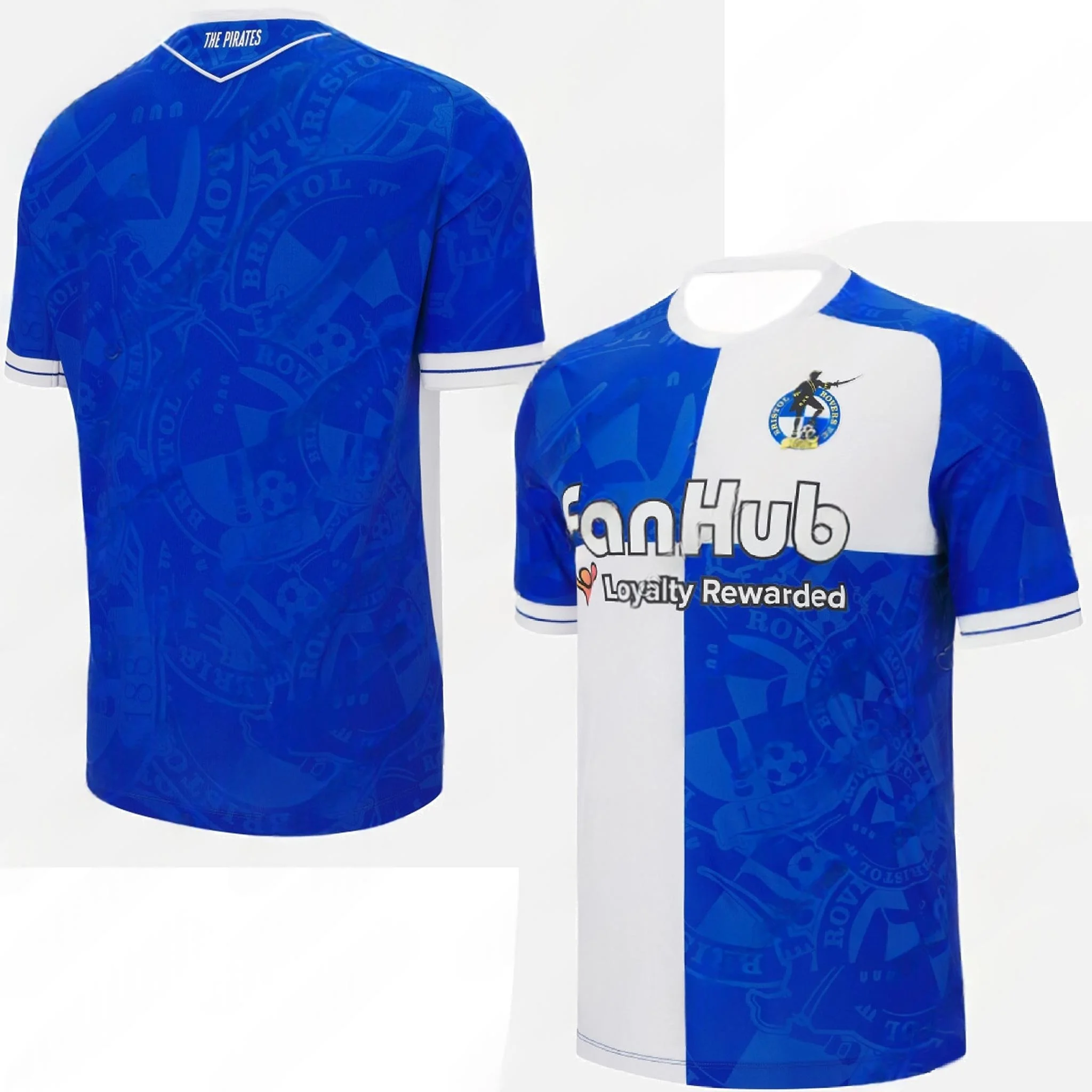 2026 Summer UK Pirate Football Top Bristol Rovers Same Style T-Shirt Kids Youth Adults Training Match Soccer Uniform