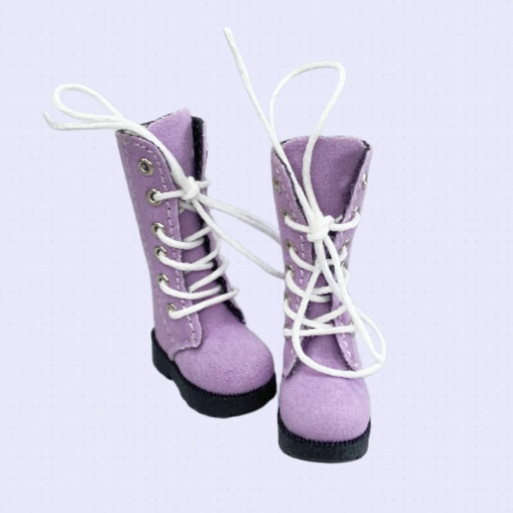 Tilda-Botas de muñeca Blythe de 3,2 cm, Mini zapatos de cuero para Blyth Azone BJD, zapatos de marionetas informales, accesorios, 1/8