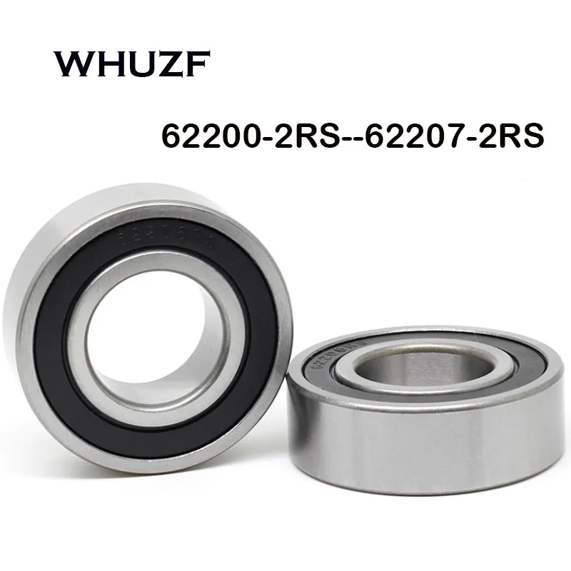 

WHUZF (2/5/10 шт.) 62200 62201 62202 62203 62204 62205 62206 RS 2RS утолщенные радиальные шарикоподшипники