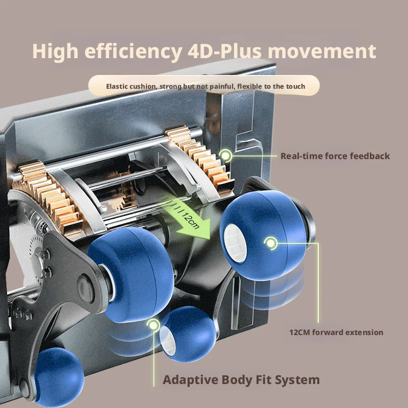 Coofull Smart Full Body Massage Chair 4D Plus Zero Gravity SL Track Heating Airbag Foot Roller Recliner for Home Office Wellness