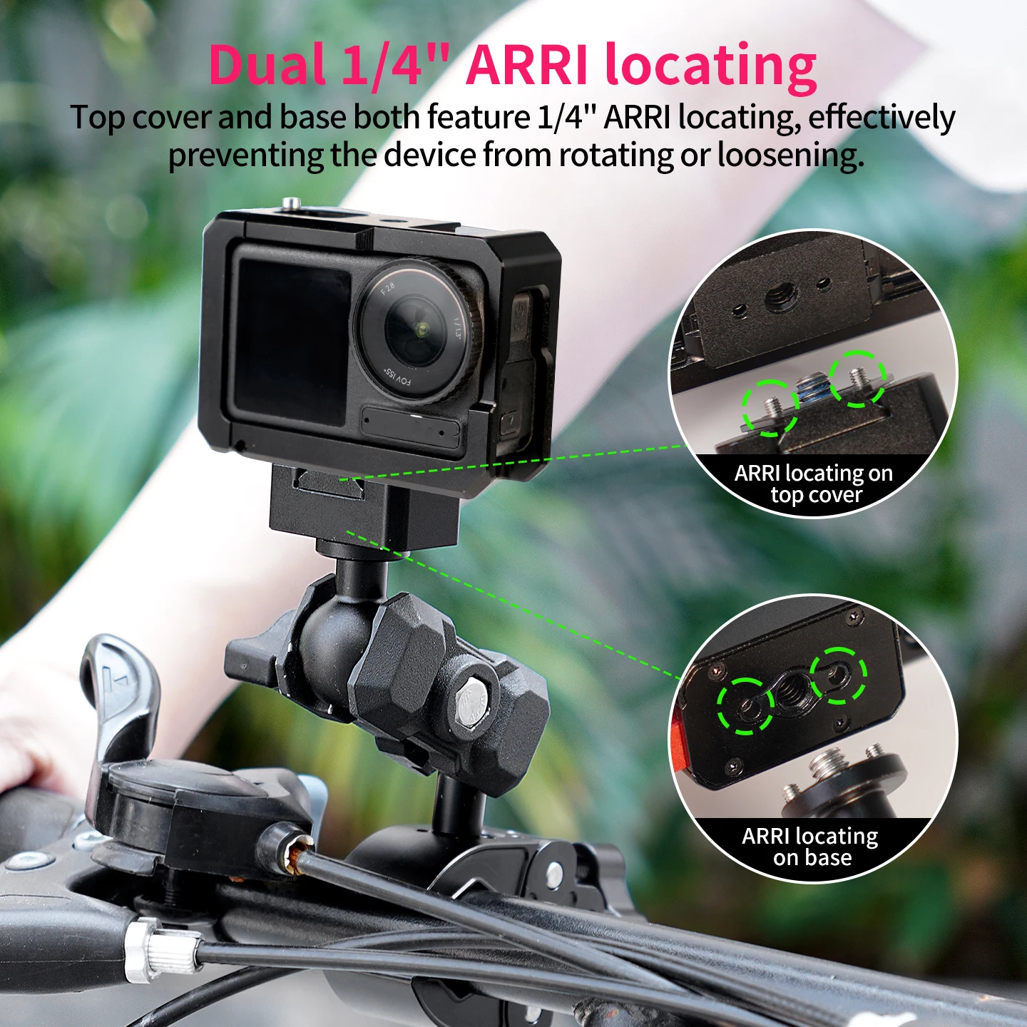 1-Zoll-Kugelkopf-Schnellverschluss-Halterung, 360° verstellbar, keine Blockierung, für Panoramakamera Insta360 X3 X4 X5 für DJI OSMO Pocket Gimbal – Detail 6