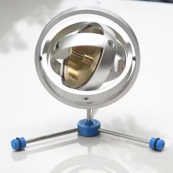 Three-axis mechanical gyroscope Three-degree-of-freedom stabilizer Inertial guidance demonstration device Rotary angularmomentum