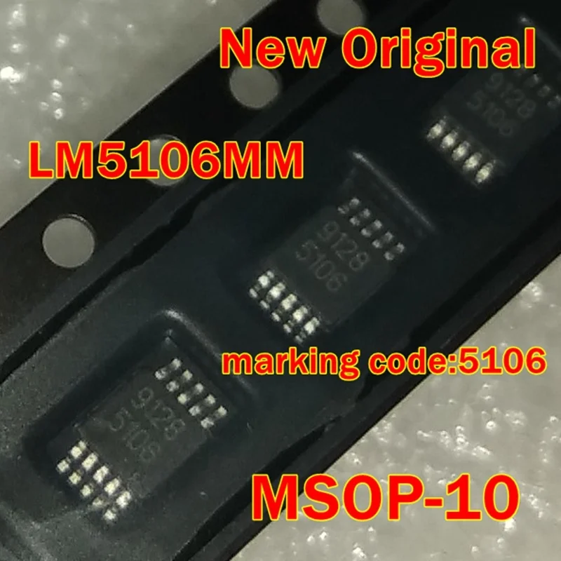 

1Pcs to 100Pcs Lm5106Mmx Lm5106Mm Msop-10 New Original Marking Code:5106 100V Half Bridge Gate Driver with Programmable