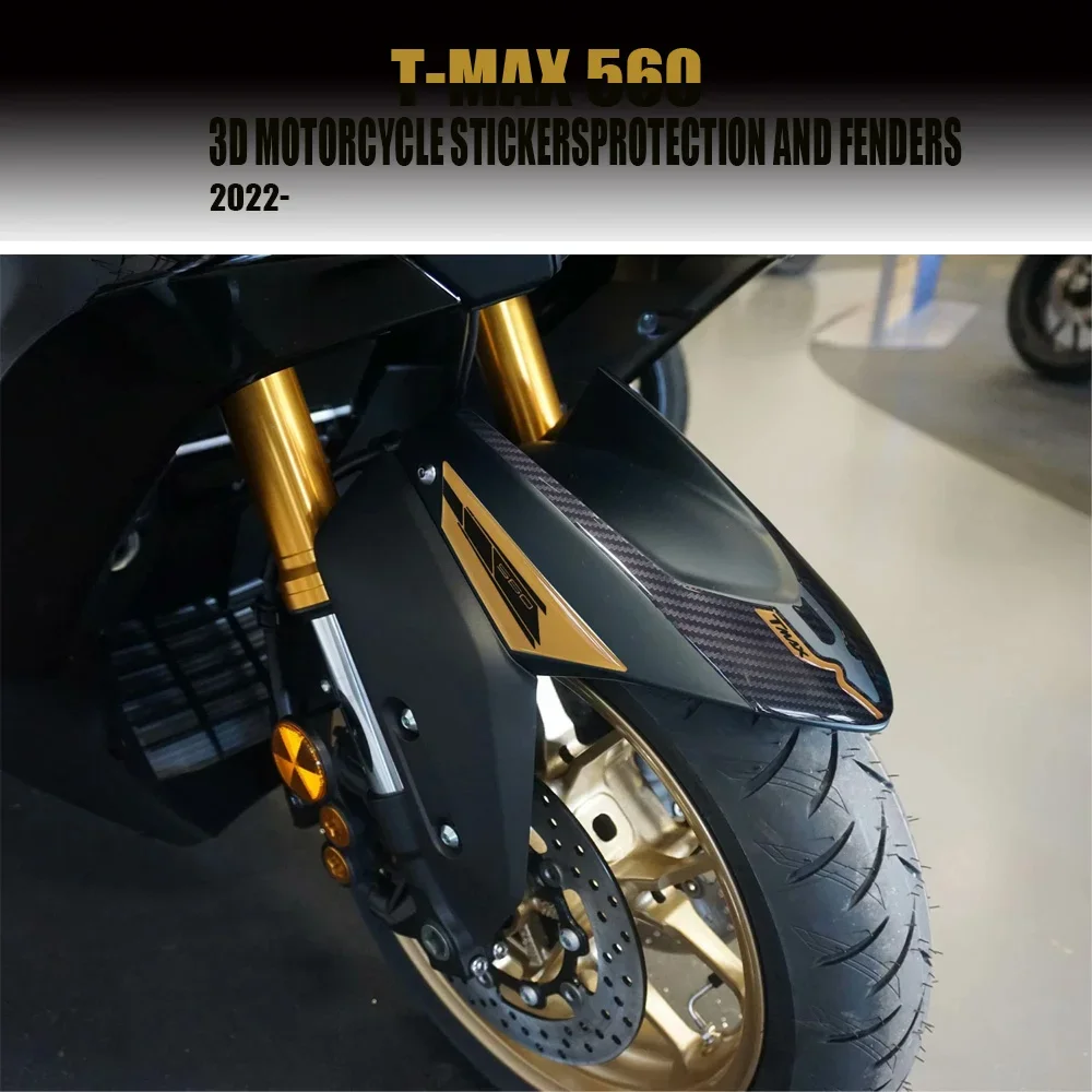 

3D motorcycle stickers are protected in fender area For T MAX 560 compatible t max560 2022 2023 2024 2025