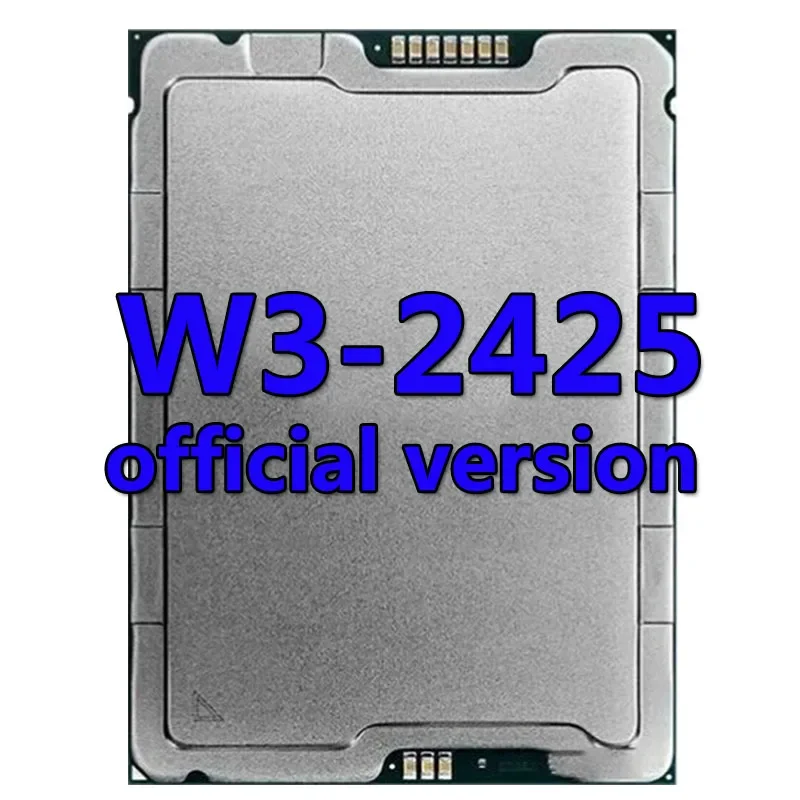 Xeon CPU W3-2425 official version CPU 15MB 3.0GHZ 6Core/12Thread 130W Processor LGA4677 FOR Worksation board W790 chipset