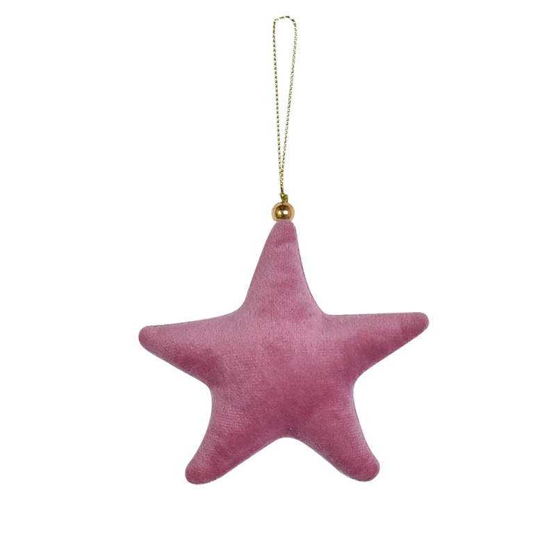 Christmas Ornament, Velvet Star Hanging Ornament, Christmas Tree Ornament