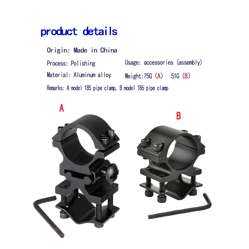 Perlengkapan adaptor multifungsi penjepit kupu-kupu penjepit kursi tabung diameter m4 AR15 Aksesori senapan diameter penjepit kursi tabung penjepit