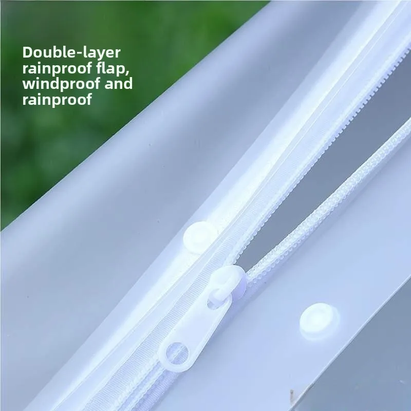

Long Women's Raincoat Full Body Waterproof Men's Car Separation One-Piece Exterior Wear Vehicle Zipper Transparent A...