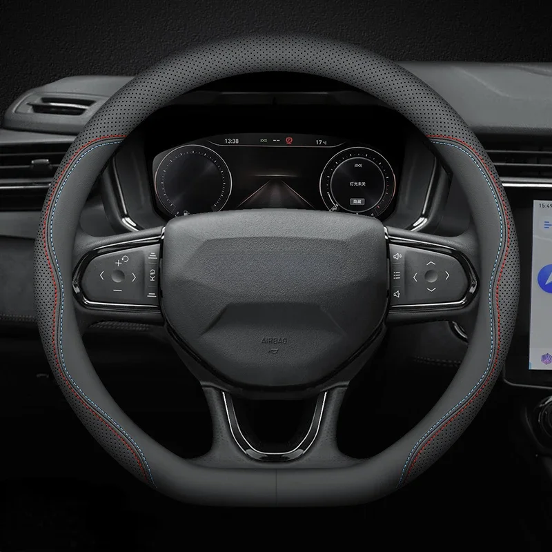 

Beautiful and generous Suitable For LYNK& CO 01 PHEV 2021 2022 2023 Hand-free Sewing Leather Steering Wheel Cover