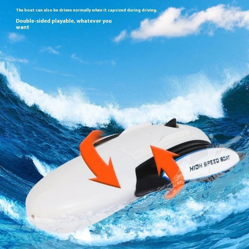 Remote Control Boat Toy Remote Control High-speed Boat Remote Control Speedboat Motorboat Wireless Electric Model Child Boy