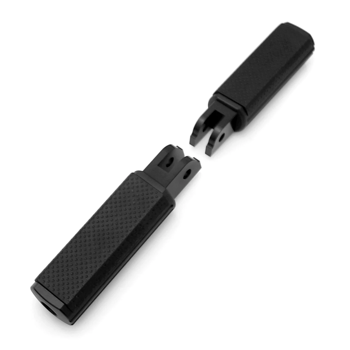 All Black Defiance Front Driver Rider Footrest Foot Pegs for Harley Softail Fat Bob 114 FXFBS Low Rider FXLR 2018-2021