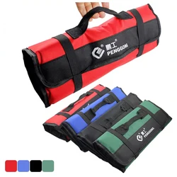 Tool Roll Bag Heavy Duty Roll Up Tool Bag Wrench Roll Multipurpose Tool Organizer Bag for Electrician Folding Tool Bag