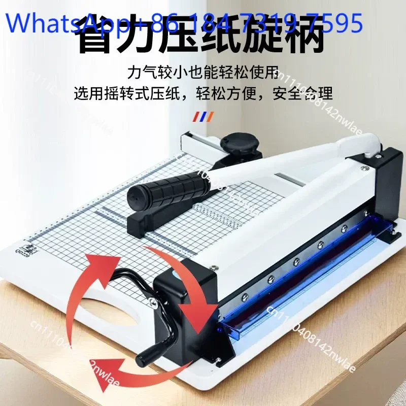 Heavy Duty A4 Paper Cutter Manual Trimmer for Office Photos Business Cards Graphic Books Thick Layer Cutting Machine QD220
