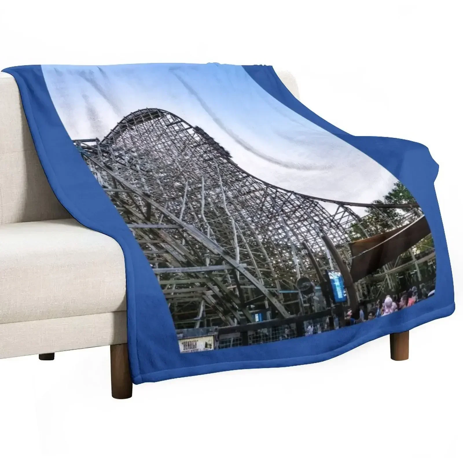 New Cedar Point Steel Vengeance Roller Coaster Throw Blanket Flannels Loose Blankets