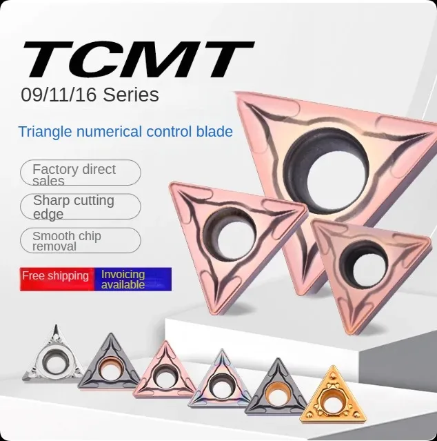 

TCMT090204/TCMT110204 лезвие токарного станка с ЧПУ треугольный инструмент для растачивания внутренних отверстий зернистая стальная часть нержавеющая сталь