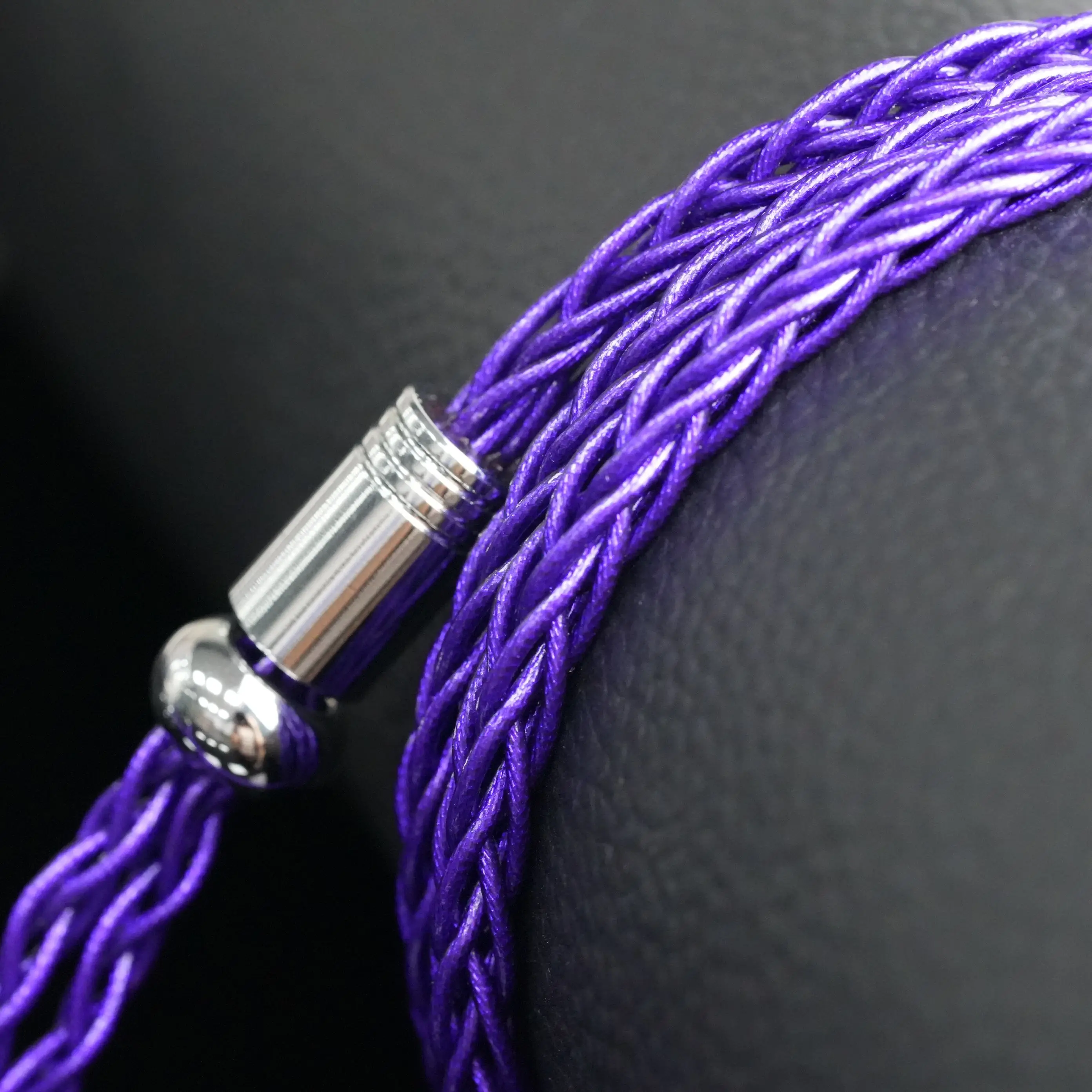 XINHS-117 8-ядерный темно-фиолетовый серебряный провод из фольги 0,78 мм2 контакта QDC TFZ MMCX подходит для TFZ LIVE 1PRO Starsea Snow Edition Aria ZAX