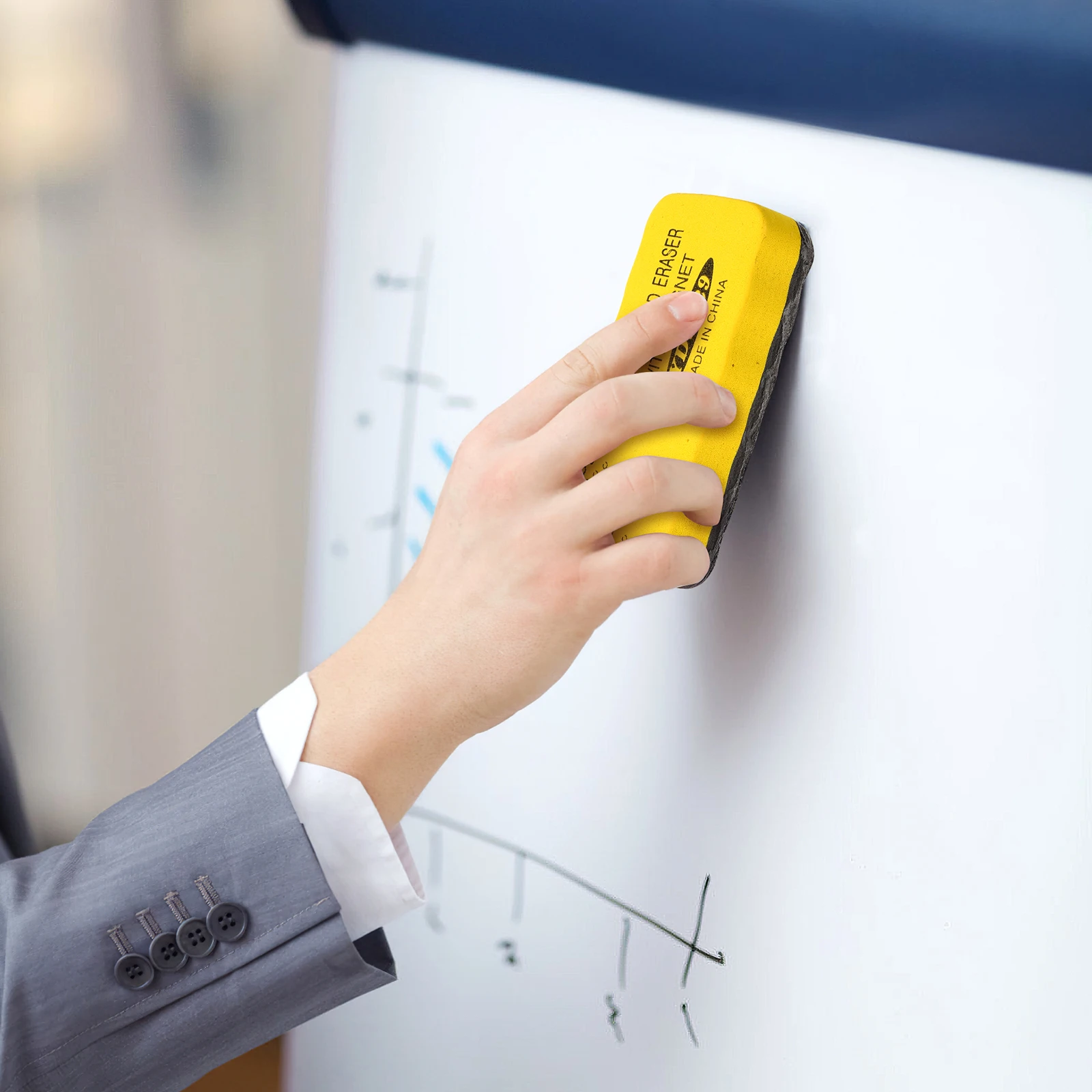 

1Set Whiteboard Accessories Set Magnetic Board Supply Includes Pens Eraser Pins Hooks for Home Office School Use