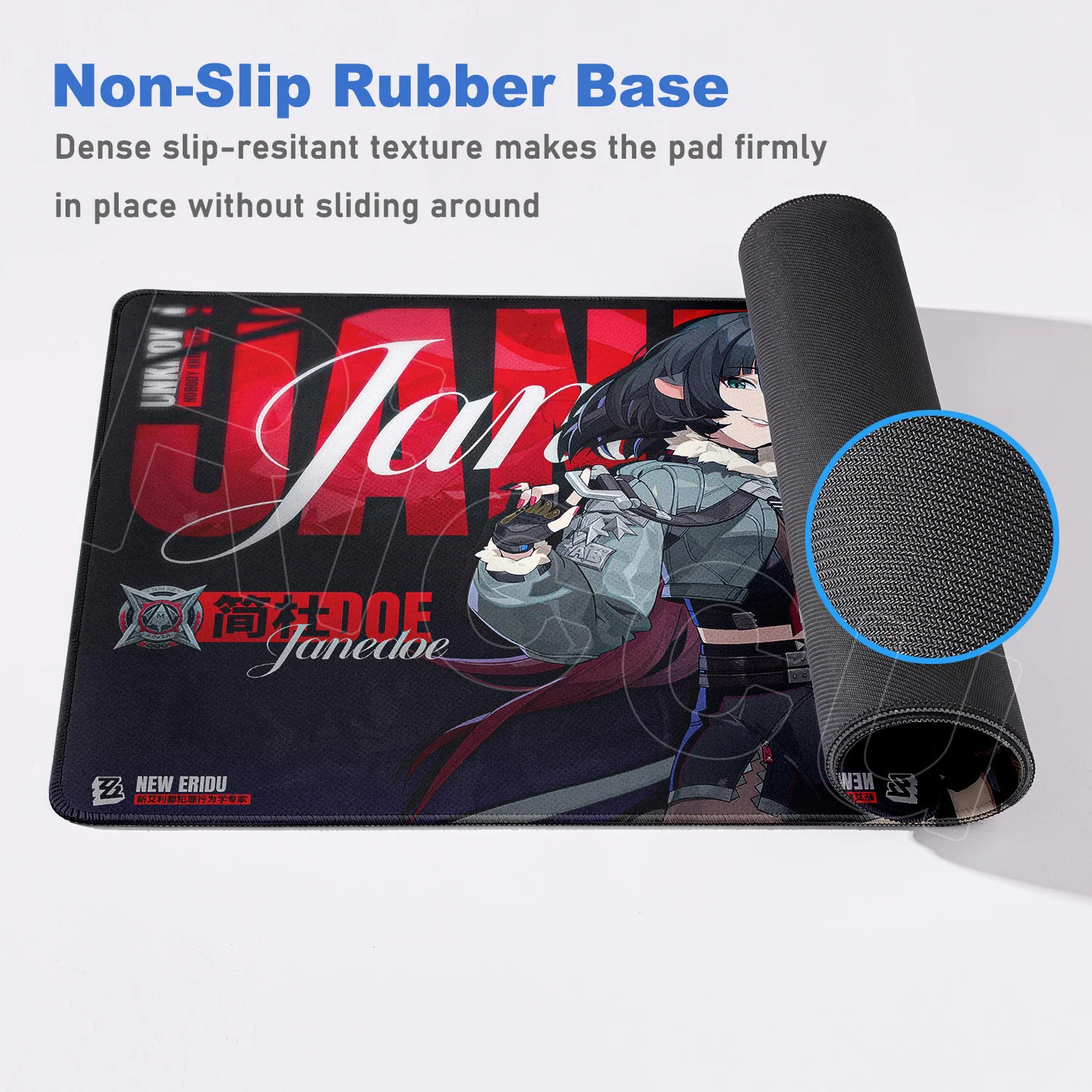 لوحة ماوس أنيمي للألعاب Zenless Zone Zero المطاط Mausepad XXL ألعاب الكمبيوتر غير قابلة للانزلاق حصيرة الفئران جين دو لوحة المفاتيح ملحقات الكمبيوتر #5