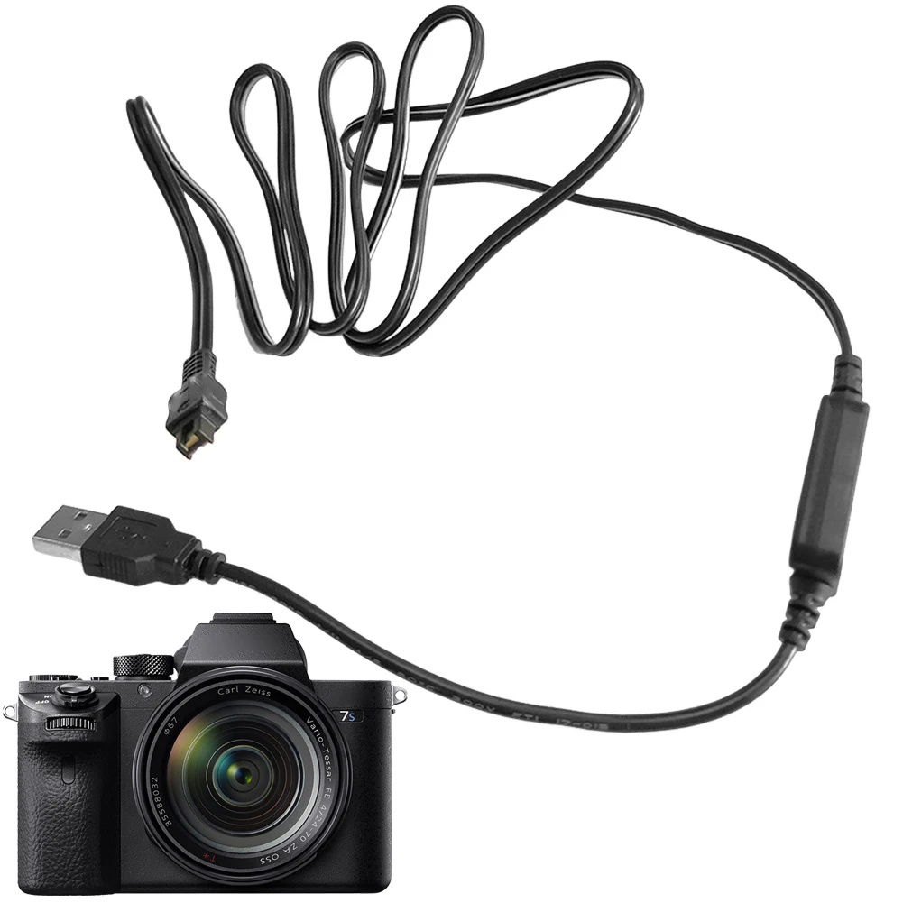 كابل USB AC-L25A AC-L25B AC-L25C AC-L200 USB موائم مصدر تيار شاحن الحبل لسوني NEX-VG20H NEXVG20H VG20H DCR-DVD103
