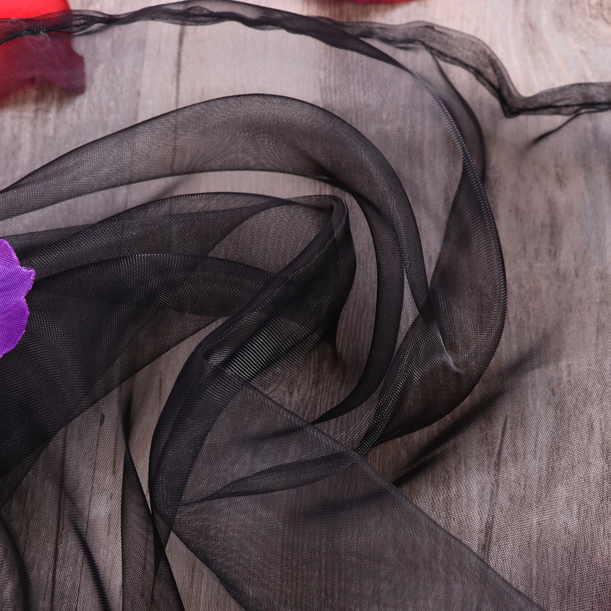 أسود شبه شفافة الفوال الستائر 100x200 سنتيمتر شير نافذة لوحات الشاشة لغرفة النوم غرفة المعيشة المطبخ الخصوصية الخفيفة #5