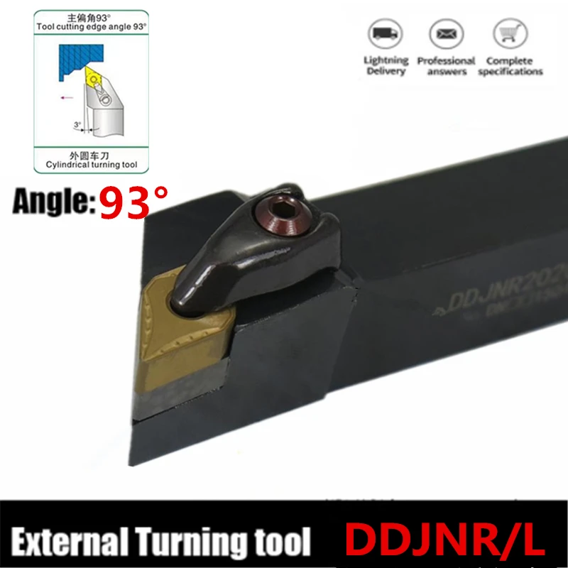 1 ชิ้น 90 องศา DDJNL/DDJNR2020K15 DDJNR2525M15 DDJNR3232 DDJNL2525 CNC เครื่องมือผู้ถือเครื่องกลึงเครื่องตัด DNMG1504 แทรก