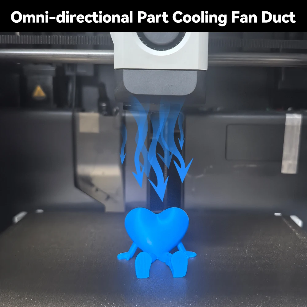 FYSETC Latest Upgraded Desinged Air Duct for Bambu X1C/X1/P1P/P1S H2D A1/A1MINI Hotend Upgraded Kit 3D Printer Upgraded Parts