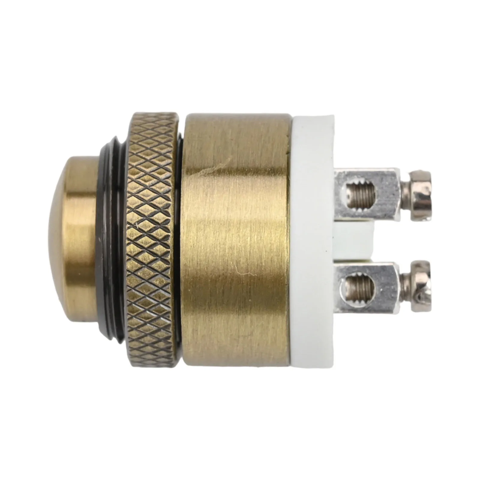Brass Doorbell Button 16mm for Access Control Keypads and Intercoms 36VDC 2A Momentary Operation Self-Resetting Contact Design