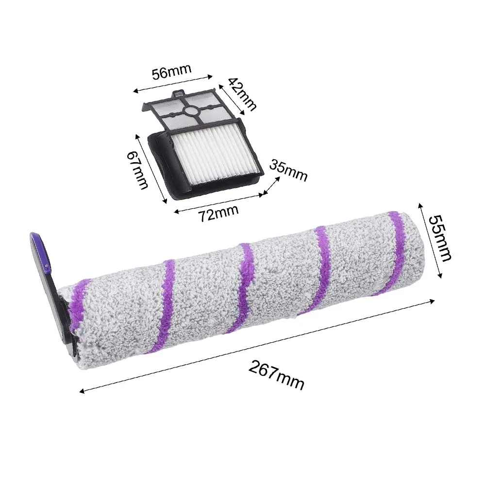 Replacement Roller Brush Kit For Narwal Freo=X-Clean 10 & S20 Pro= Robot Vacuum With HEPA Filters And Cleaning Tool