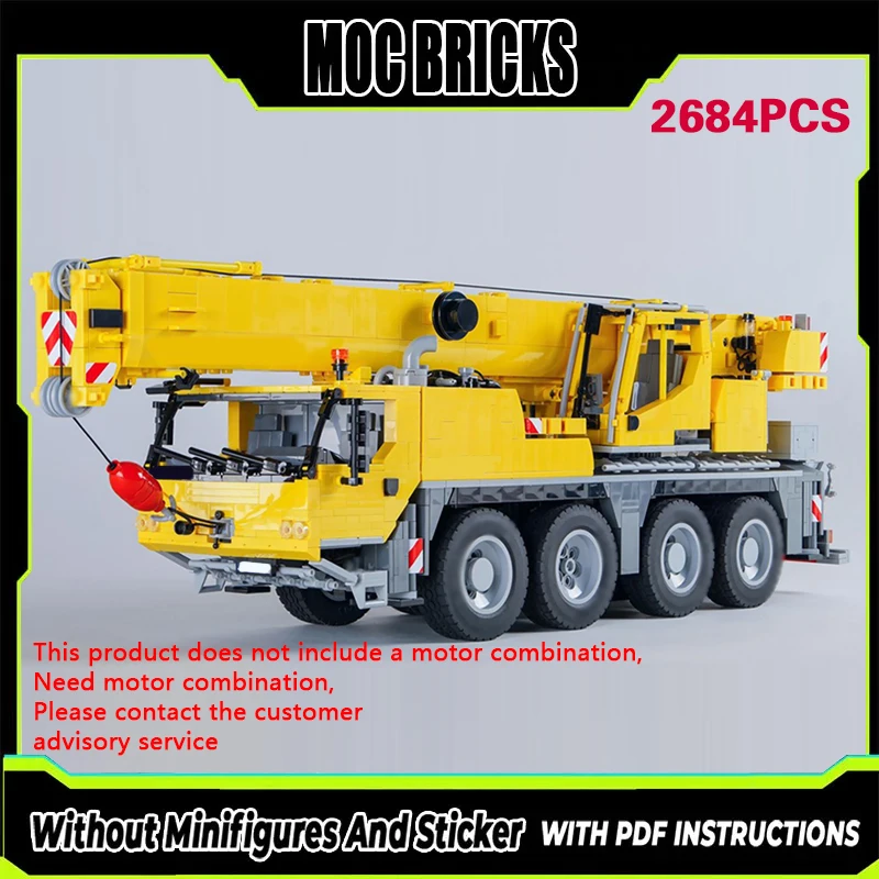 

City Car Model MOC Building Bricks LTM 1070-4.2 All Ground Crane Modular Technology Gifts Holiday Assemble Children Toys Suit
