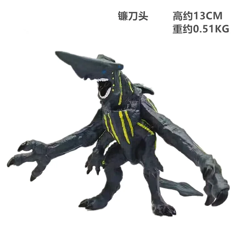 6 types Pacific Rim Figure Monsters Scunner Leathback Mega Kaiju Trespasser Knifehead Figurine Model Christmas Gift