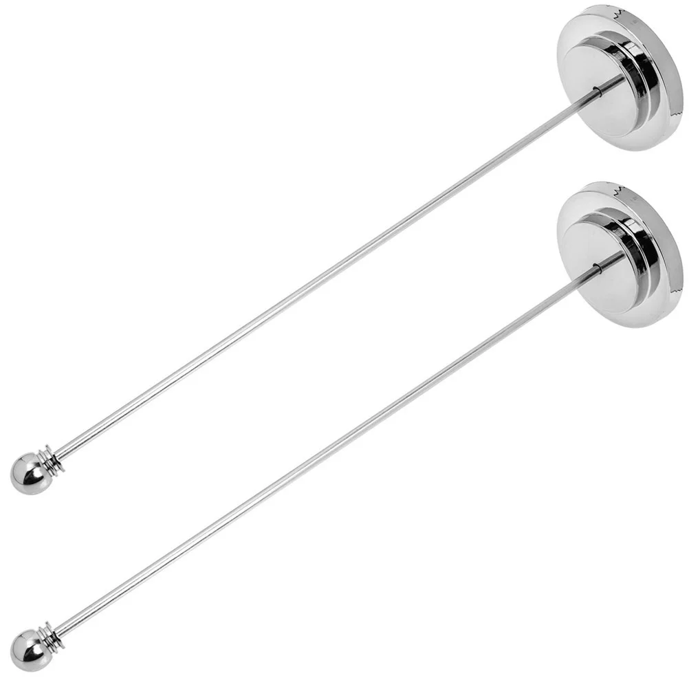 

2Pcs Silver Flag Pole Metal Flagpole Sturdy Holder Mini Display Bracket For Desk Flag Stick Home Car Festivals