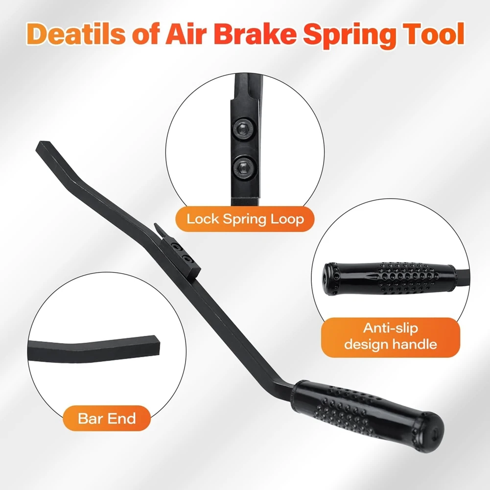 

AS94-Semi Trailer Replacement Brake Shoes Air Brake Spring Tool S-Cam For Heavy Duty Tractor& Trailer 5081