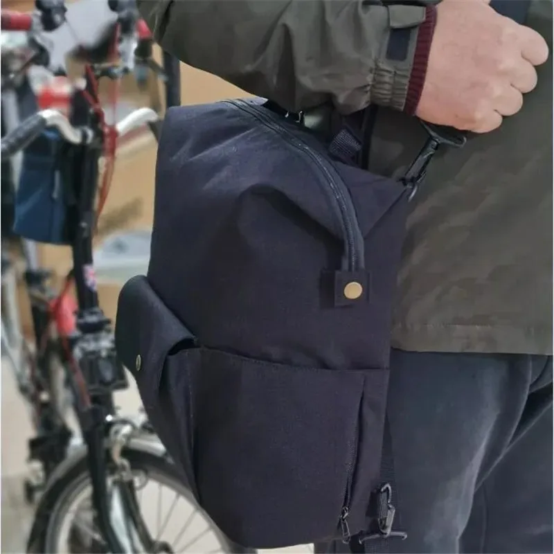 Folding Bicycle Front Bag for Brompton Birdy Cycling Backpack Diagonal Tote Bag Notebook Backpack Bike Accessories