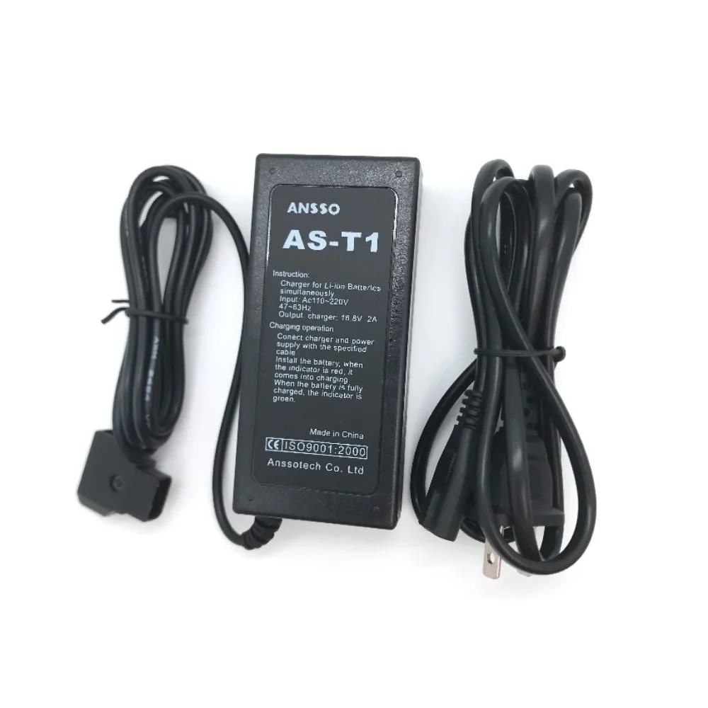 D-Tap Charger 16.8V 2A AC Power Cable for Anton Bauer Sony V-Lock Mount Camera Li-ion BP Battery