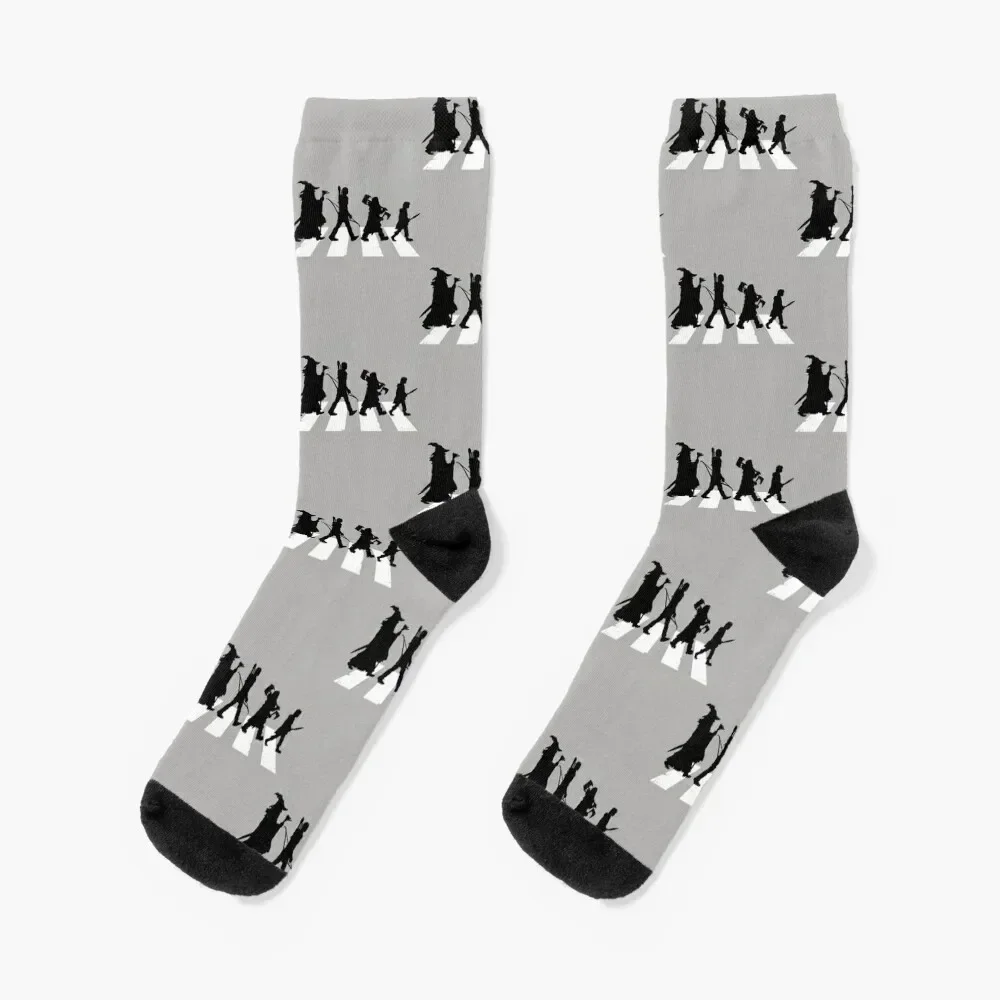 Shadow Mordor Road Socks Climbing happy Designer Man Socks Women's